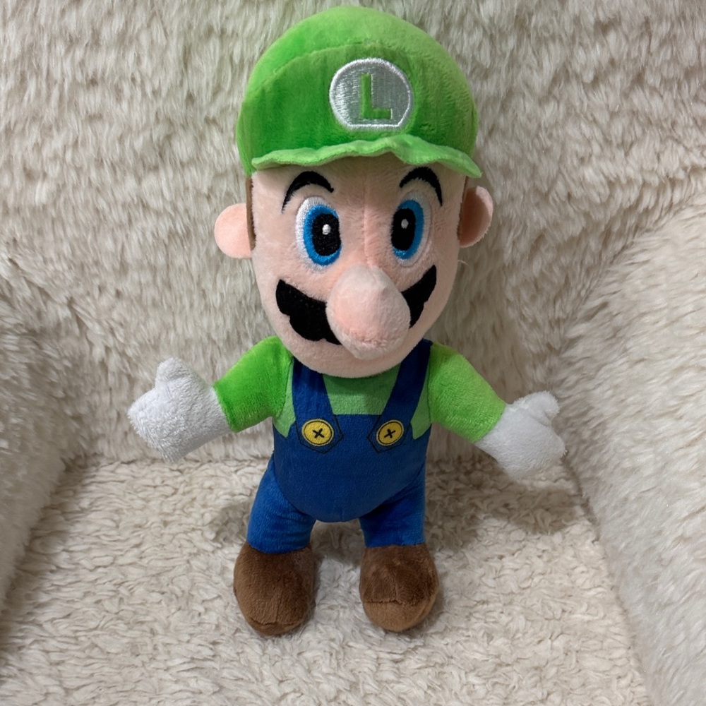 Luigi Plush Toy - Green and Blue Kids Stuffed Character